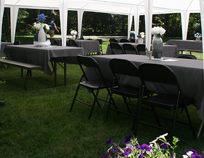 Tables, Chairs & Tablecloths